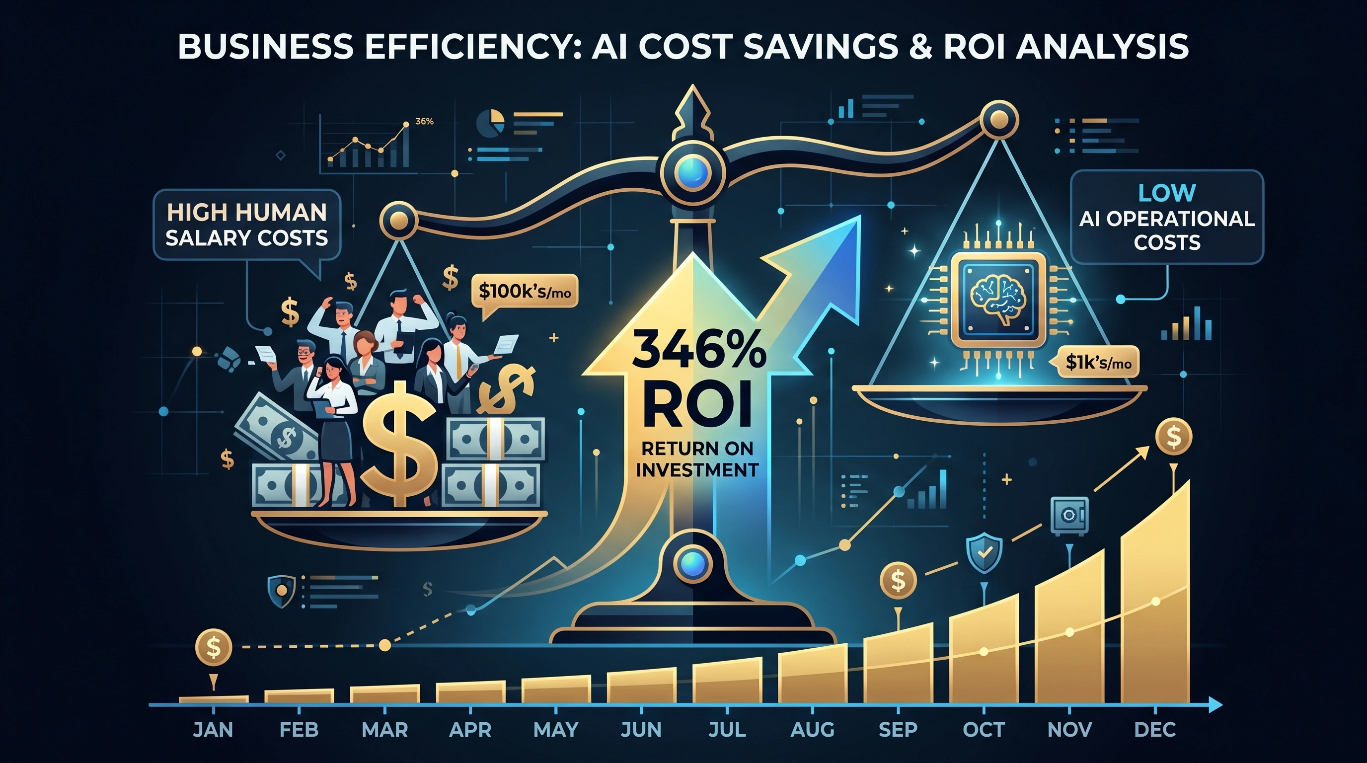 Step-by-step ROI calculation framework for AI automation projects